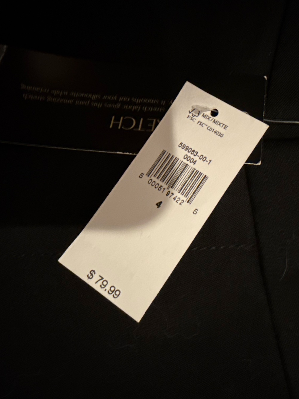 Banana Republic Black High-Rise Slim Ankle Pants - Picture 3 of 3